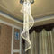 Modern Art Design Crystal Spiral Raindrop Chandelier