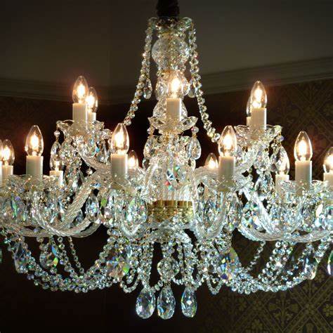 Large Classical Chandelier, Crystal Chandelier With Rope Twist Arms, Ornate Glass Bobiches And White Glass Candle Holders